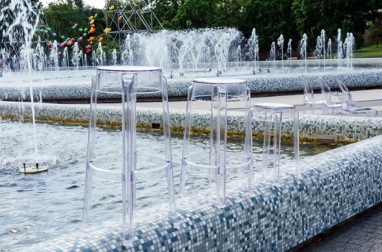 Taboret stołek Victoria przezroczysty transparentny poliwęglan outlet