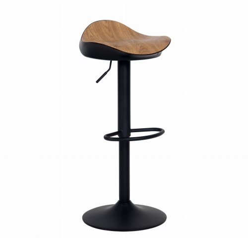 Hoker regulowany Mubi czarny okleina, obrotowy, regulowany