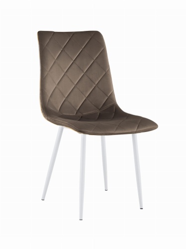 Krzesło Adel brązowe nogi białe