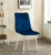 Krzesło Tom granatowe nogi chrom