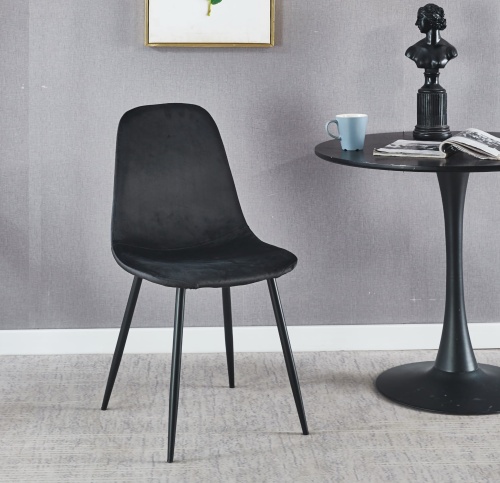 Krzesło Fox  czarne nogi czarne