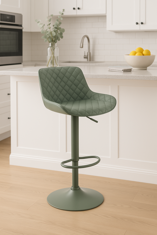 Hoker regulowany Intens zielony eko skóra, regulowany, obrotowy