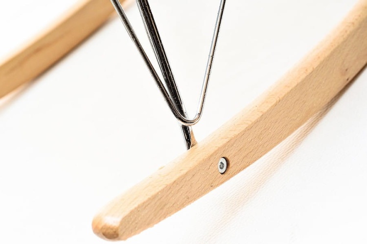 Krzesło bujane Milano biały płozy buk