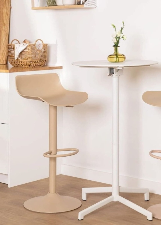 Hoker regulowany Massi beżowy, obrotowy, regulowany