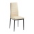 Krzesło do salonu Fabia beżowe tapicerowane eko skóra
