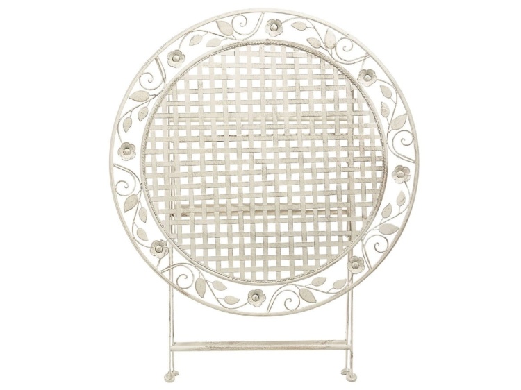 Stół balkonowy, prowansalski Bolio biały vintage