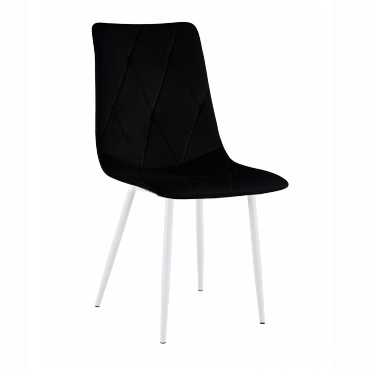 Krzesło Tom czarne nogi białe