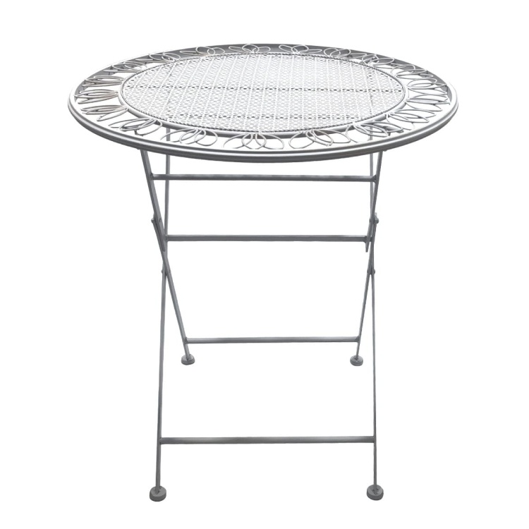 Zestaw mebli balkonowych, prowansalskich Indigo szary vintage