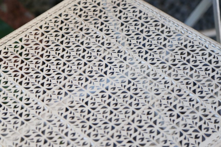 Zestaw mebli balkonowych, prowansalskich Indigo biały vintage