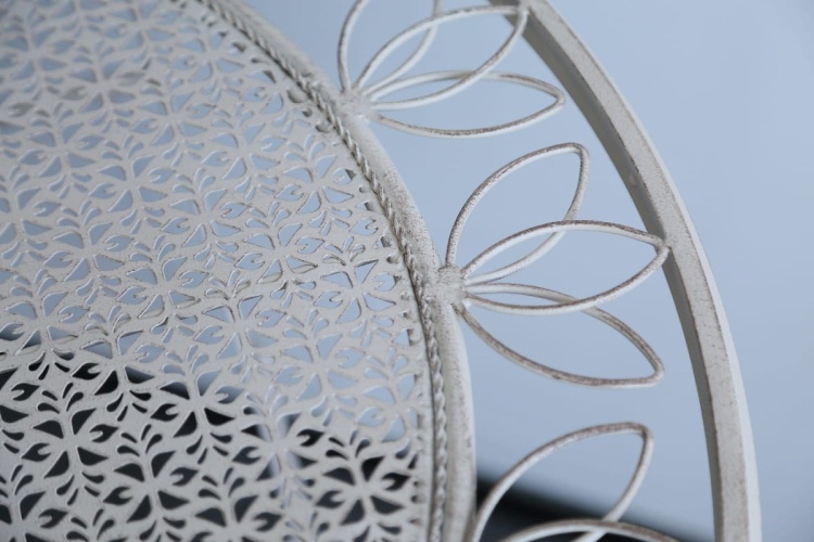 Zestaw mebli balkonowych, prowansalskich Indigo biały vintage