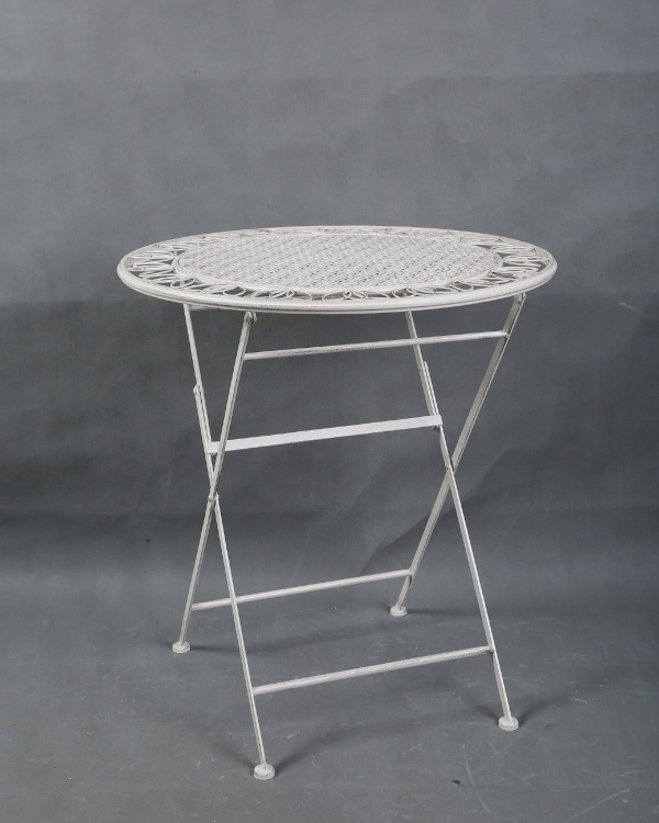 Zestaw mebli balkonowych, prowansalskich Indigo biały vintage