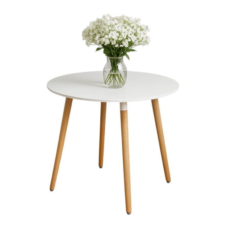 Stół okrągły Nolan 80 cm nogi bukowe dsw outlet