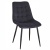 Krzesło do salonu Maroko czarne nogi czarne welur