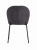 Krzesło Lena szare nogi czarne tapicerowane outlet