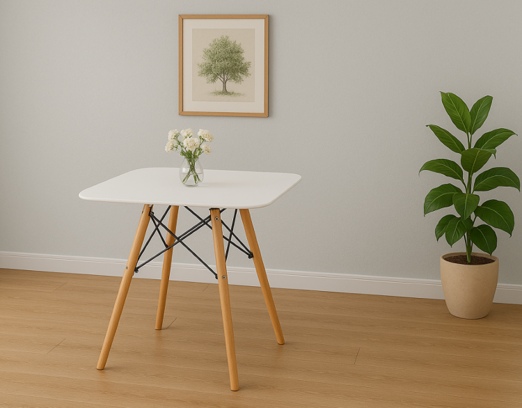 Stół kwadratowy Paris 60x60 cm nogi bukowe