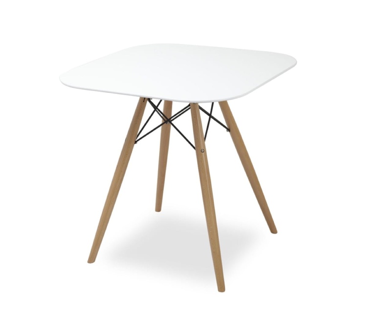 Stół kwadratowy Paris 60x60 cm nogi bukowe