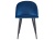 Krzesło tapicerowane Odessa granatowe welur