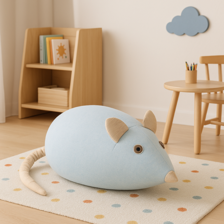 Pufa dla dziecka worek sako w kształcie myszy