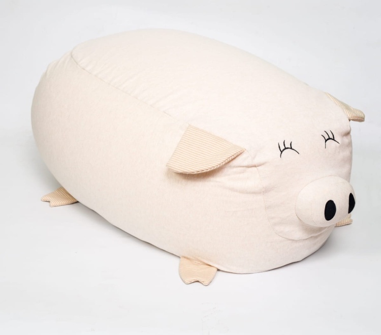 Pufa dla dziecka worek sako w kształcie świnki: wygodna i urocza przestrzeń do siedzenia