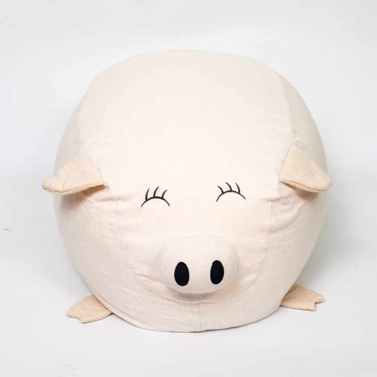 Pufa dla dziecka worek sako w kształcie świnki: wygodna i urocza przestrzeń do siedzenia