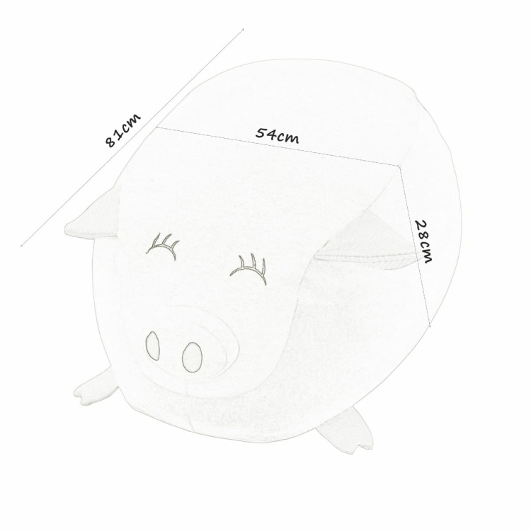 Pufa dla dziecka worek sako w kształcie świnki: wygodna i urocza przestrzeń do siedzenia