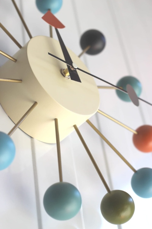 Zegar ścienny kolorowy "Ball clock"