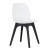 Krzesło CT-619 białe nogi czarne