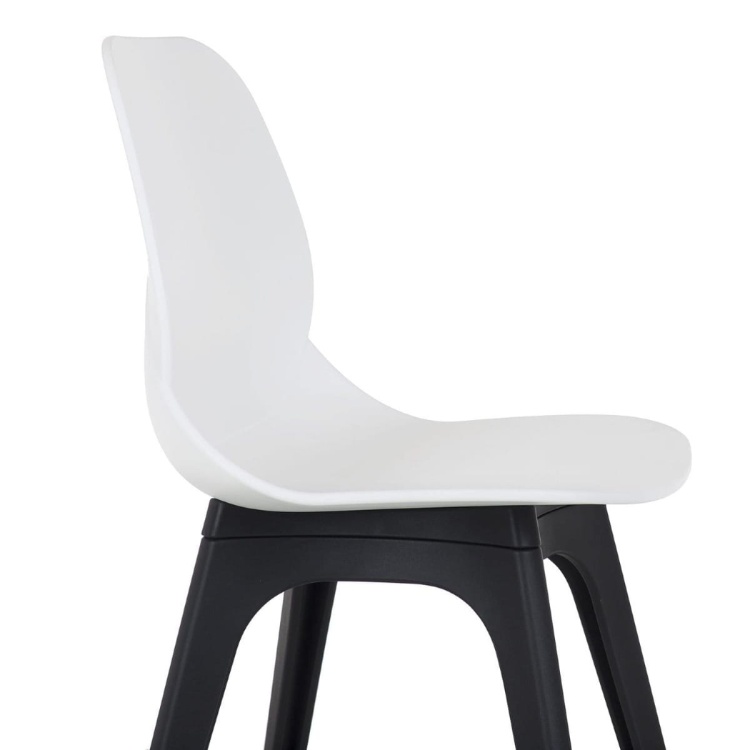 Krzesło CT-619 białe nogi czarne