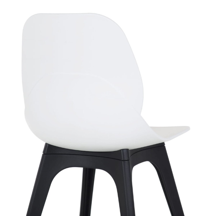 Krzesło CT-619 białe nogi czarne