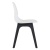 Krzesło CT-619 białe nogi czarne