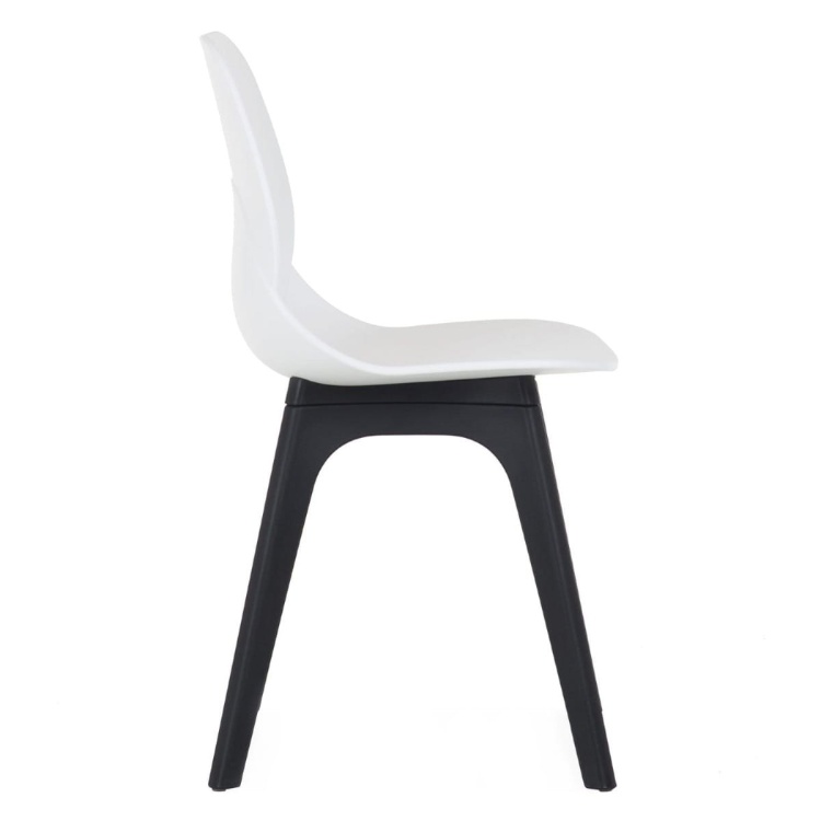 Krzesło CT-619 białe nogi czarne
