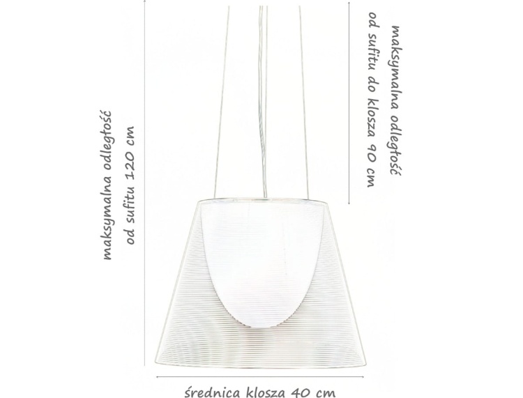 Nowoczesna lampa wiszaca Maja