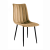 Krzesło tapicerowane do salonu Alan jasno brązowe welur, nogi czarne