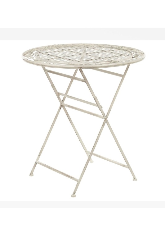 Stół balkonowy, prowansalski Bolio biały vintage