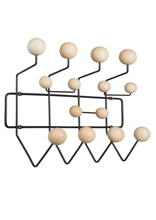 Wieszak ścienny Hook drewno kulki inspirowany hang it all