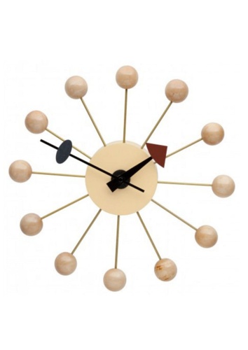 Zegar ścienny naturalny "Ball clock" 