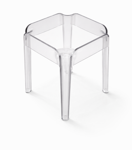 Taboret stołek Rubik przezroczysty transparentny poliwęglan