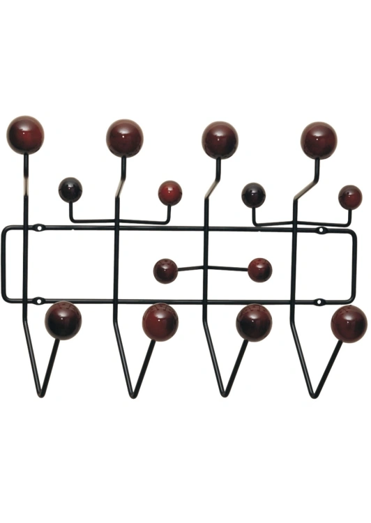 Wieszak ścienny Hook wenge kulki inspirowany hang it all