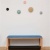 Wieszak ścienny Muuto Dots kolorowy guziki zestaw 5 sztuk