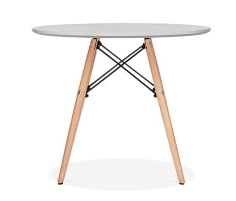 Stolik kawowy Milano okrągły szary outlet