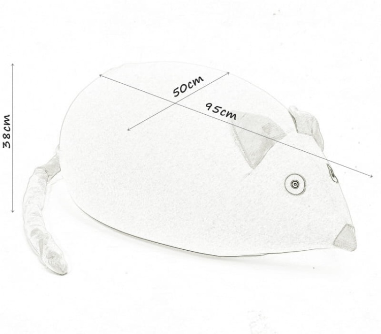 Pufa dla dziecka worek sako w kształcie myszy