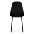Krzesło Fox  czarne nogi czarne