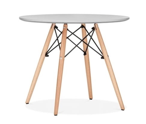 Stolik kawowy Milano okrągły szary outlet